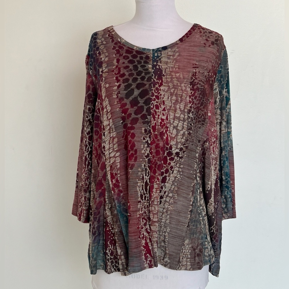 EUC! Ali MIles Multi-color Top Size XLP